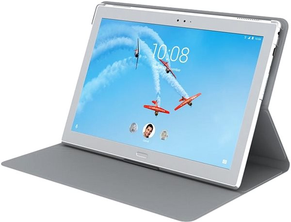 Tablet tok Lenovo TAB P10 Folio Case and Film fehér Lifestyle