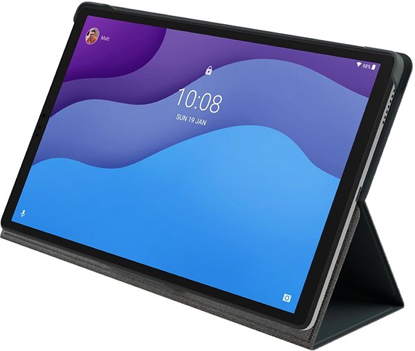 Tablet Case Lenovo Tab M10 HD (2nd) Folio Case Black Lifestyle