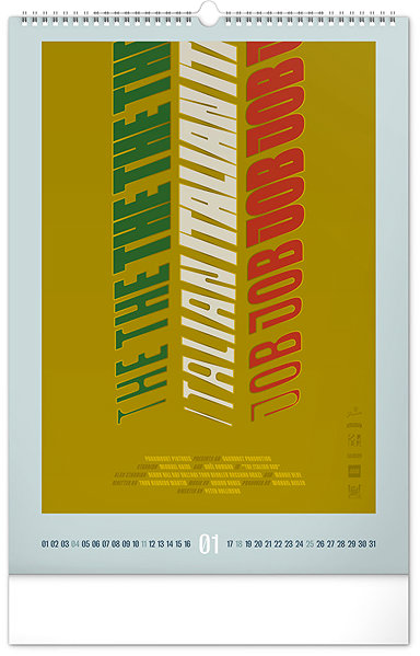 Falinaptár NOTIQUE Alternative Movie Posters 2026, 33 x 46 cm ...