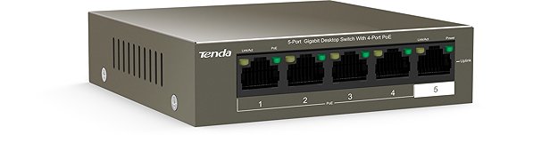 Switch Tenda TEG1105P-4-63W PoE Gigabit Ethernet Switch Connectivity (ports)