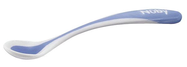 Baby spoon NUBY Feeding spoon thermo 2 pcs, 3 m+, blue .