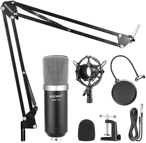Mikrofón Neewer NW-700 profesionálna zostava 6 v 1 Obsah balenia