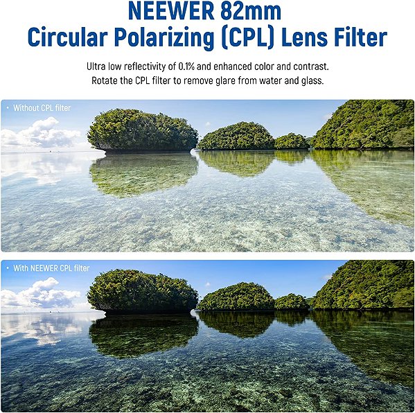 Neewer CPL HD 62mm polarising filter.