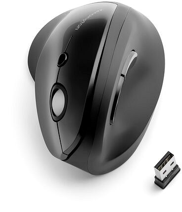Mouse Kensington Pro Fit Ergo Vertical Wireless Mouse Connectivity (ports)