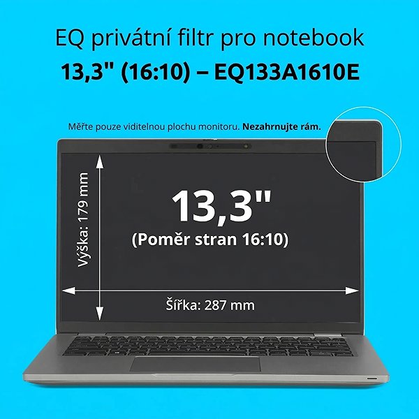 Sichtschutzfolie Kensington EQ Privatfilter für Laptop 13.3'' 16:10 ...
