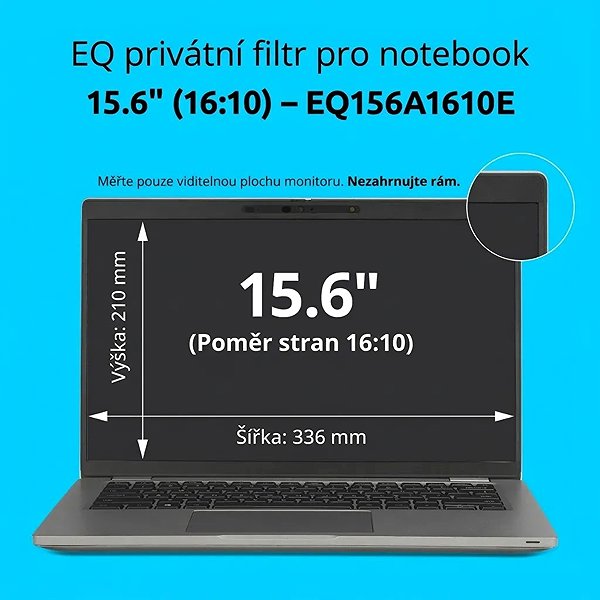 Sichtschutzfolie Kensington EQ Privatfilter für Laptop 15.6'' 16:10 ...