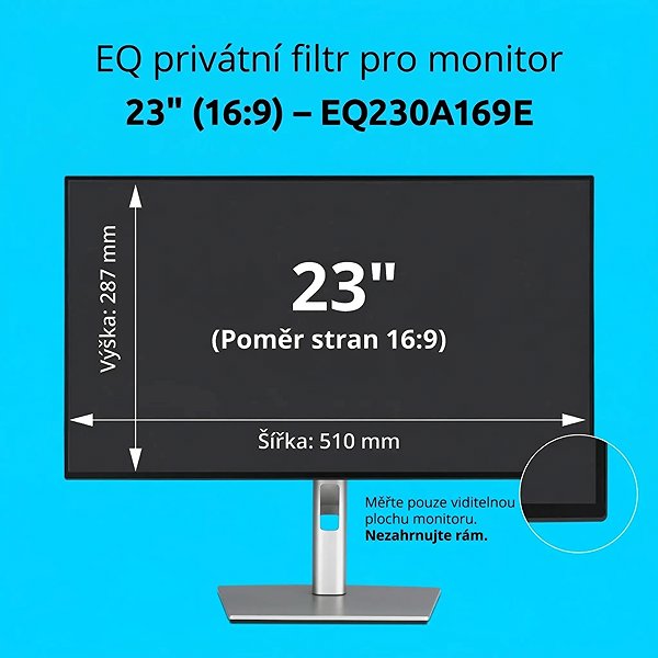 Sichtschutzfolie Kensington EQ Privatfilter für Monitor 23'' 16:9 ...