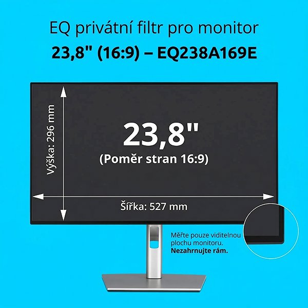 Sichtschutzfolie Kensington EQ Private Filter für Monitor 23,8'' 16:9 ...