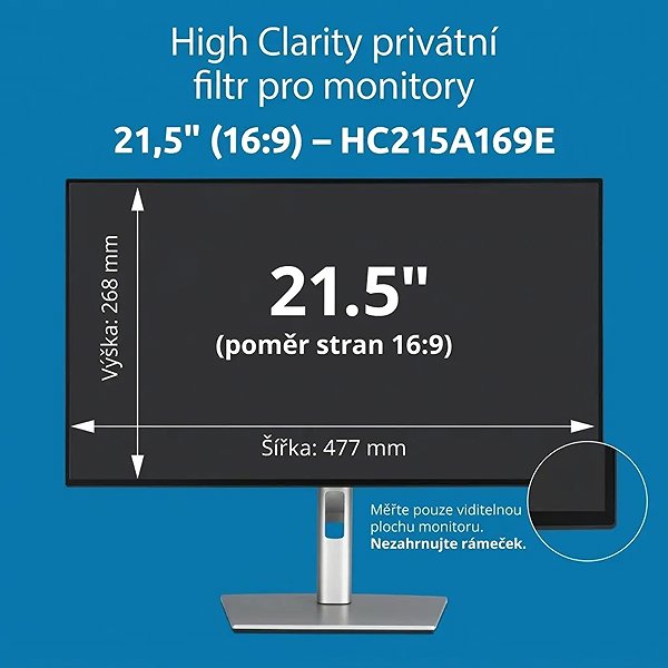 Sichtschutzfolie Kensington High Clarity Privatfilter für Monitor 21.5'' 16:9 ...
