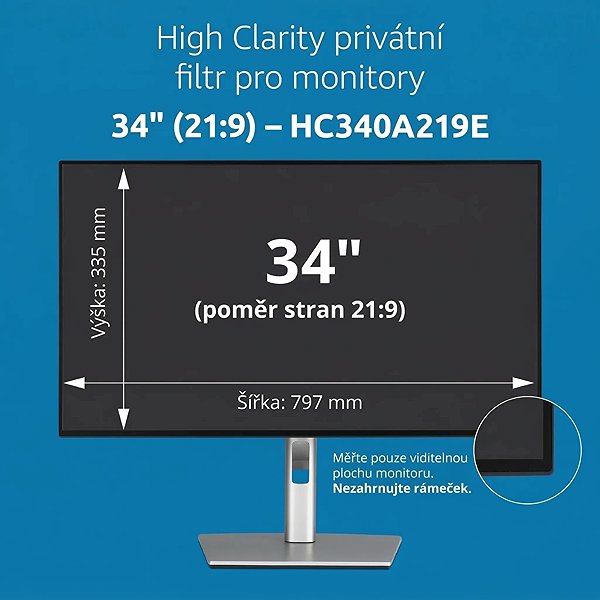 Sichtschutzfolie Kensington High Clarity Privatfilter für Monitor 34'' 21:9 ...