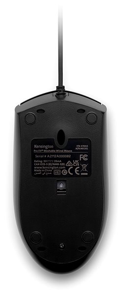 Egér Kensington Pro Fit® Wired Washable Mouse Jellemzők/technológia