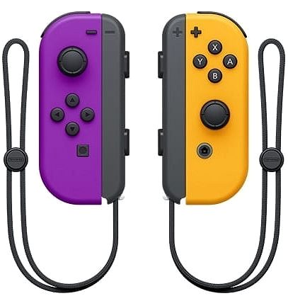 Gamepad Nintendo Switch Joy-Con Controllers Neon Purple/Neon Orange Screen