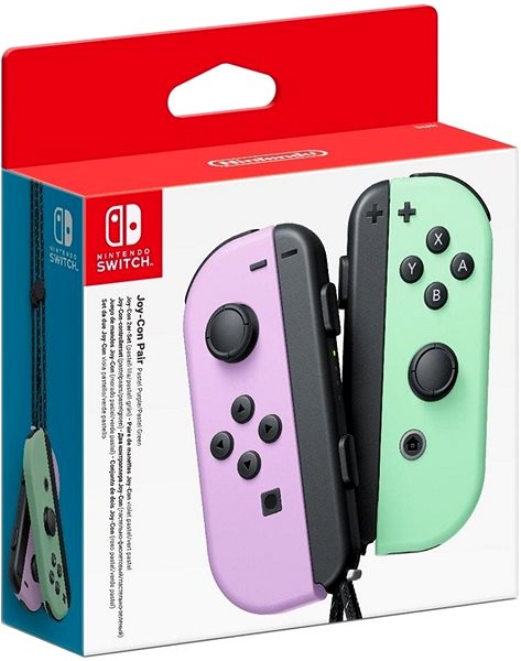 Kontroller Nintendo Switch Joy-Con Pair Pastel Purple/Green + Super Mario Party ...