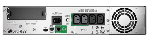 Uninterruptible Power Supply APC Smart-UPS 1000VA LCD RM Back page