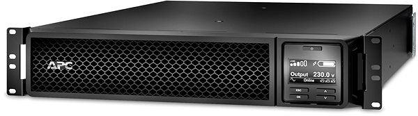 Uninterruptible Power Supply APC Smart-UPS SRT 3000VA RM 230V rack-mount, network card Lateral view