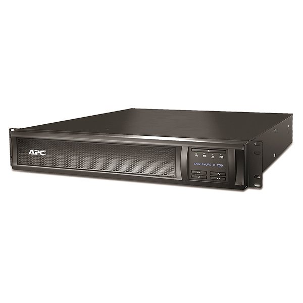 Uninterruptible Power Supply APC Smart-UPS 750 VA Rack/Tower, LCD, 230V with network card Lateral view