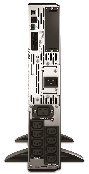 Notstromversorgung APC Smart-UPS X 2200VA Rack/Tower LCD 200-240V mit Netzkarte Rückseite