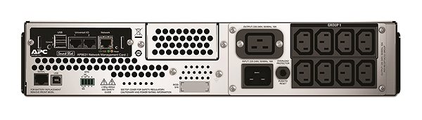 Uninterruptible Power Supply APC Smart-UPS 3000VA LCD RM 2U 230V For Stand, With Network Card Back page