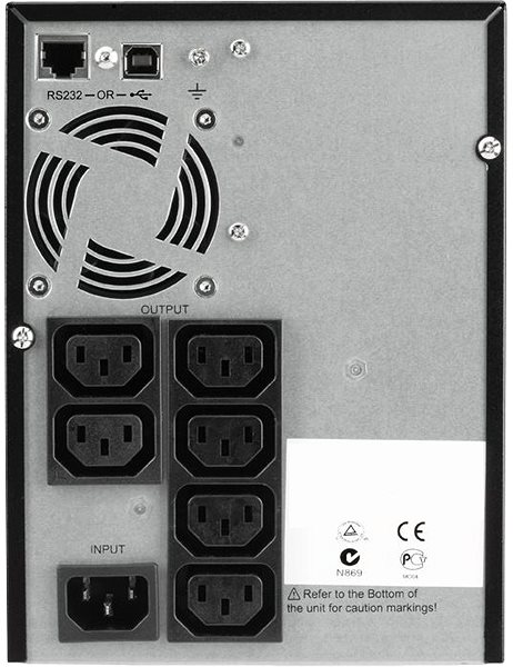 Notstromversorgung EATON 5SC 750i IEC Rückseite