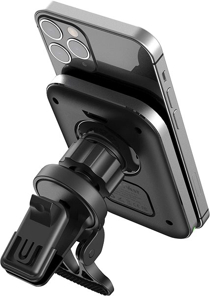 Držiak na mobil PowerCube CubeNest S1C1 bezdrôtová magnetická nabíjačka a držiak do auta s podporou prichytenia MagSafe Vlastnosti/technológia