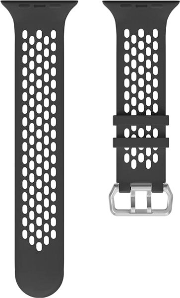 Remienok na hodinky Cubenest Silicone Sport Band BLACK with Yellow (42 – 49 mm) ...