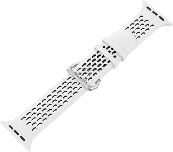 Armband Cubenest Silicone Sport Band WHITE with Black (42-49mm) ...