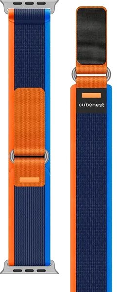 Remienok na hodinky Cubenest Trail Loop BLUE with orange/blue (42 – 49 mm) ...