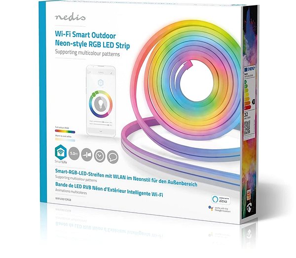 nedis wifi smart led lightstrip 5m