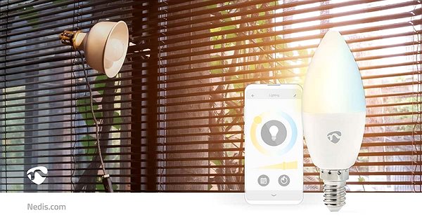 LED žárovka Nedis chytrá LED žárovka WIFILRW10E14 Lifestyle