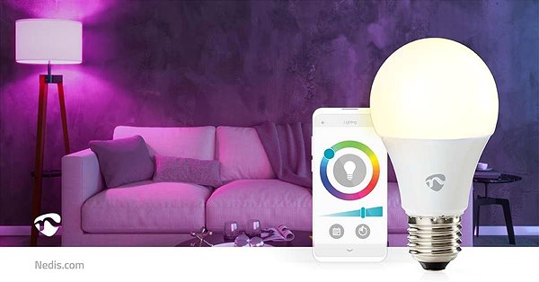 LED žárovka Nedis chytrá LED žárovka WIFILRC10E27 Lifestyle