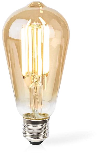 LED žárovka Nedis chytrá LED žárovka WIFILRF10ST64 Screen