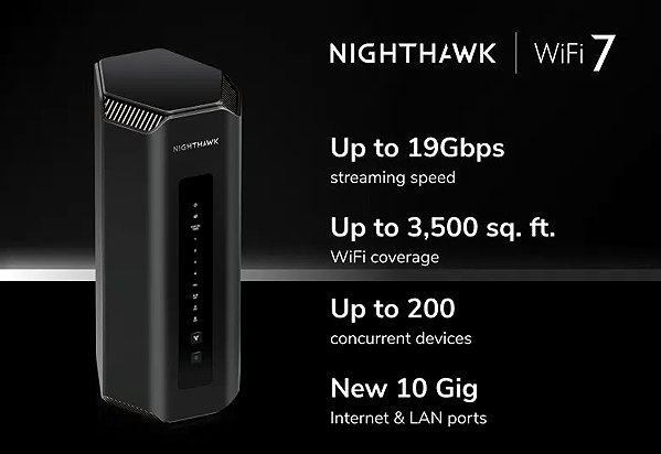 WiFi router Netgear Nighthawk WiFi 7 RS700S, 19 Gbps .