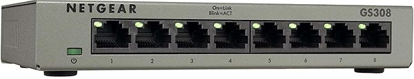 Switch Netgear GS308 Anschlussmöglichkeiten (Ports)