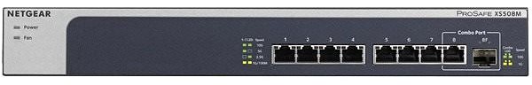 Switch Netgear XS508M Csatlakozási lehetőségek (portok)
