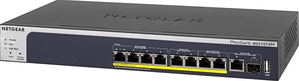 Switch Netgear MS510TXPP Možnosti pripojenia (porty)