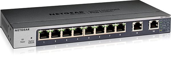 Switch Netgear GS110EMX Lateral view
