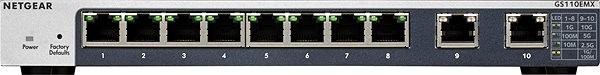 Switch Netgear GS110EMX Connectivity (ports)
