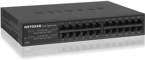 Switch Netgear GS324 Možnosti pripojenia (porty)