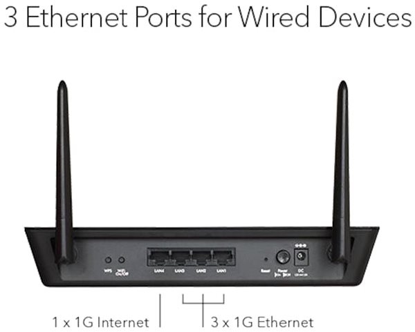 WiFi Access Point Netgear WAC104 Možnosti pripojenia (porty)