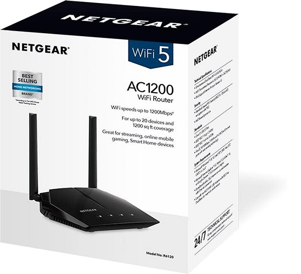WiFi Router Netgear R6120 Packaging/box
