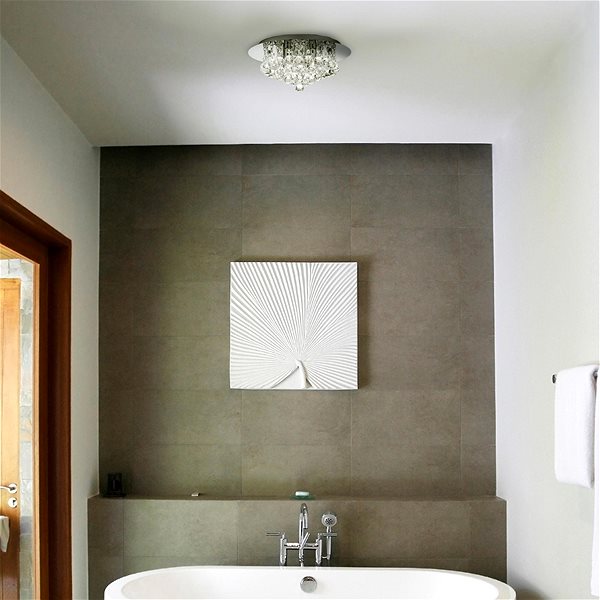 Ceiling Light Searchlight - LED Crystal Ceiling Light BATH, 4xLED/3W/230V Lifestyle