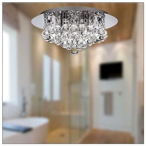 Ceiling Light Searchlight - LED Crystal Ceiling Light BATH, 4xLED/3W/230V Lifestyle