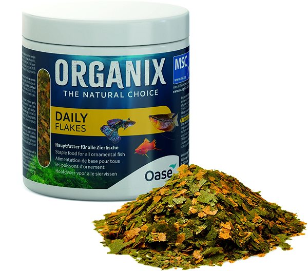 Aquarium fish food ORGANIX Daily Flakes 500 ml MSC .