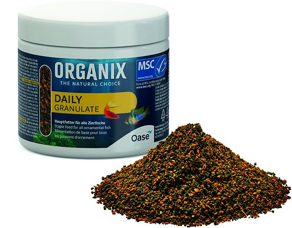 Food for aquarium fish ORGANIX Daily Granulate 175 ml MSC .