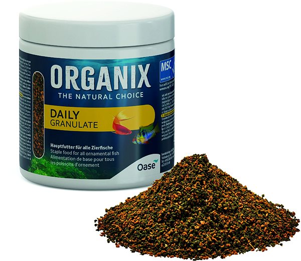 Food for aquarium fish ORGANIX Daily Granulate 250 ml MSC .