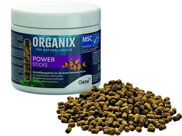 Aquarium fish food ORGANIX Power Sticks 175 ml MSC .