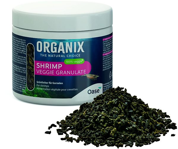 Food for aquarium fish ORGANIX Shrimp Veggie Gran. 175 ml .