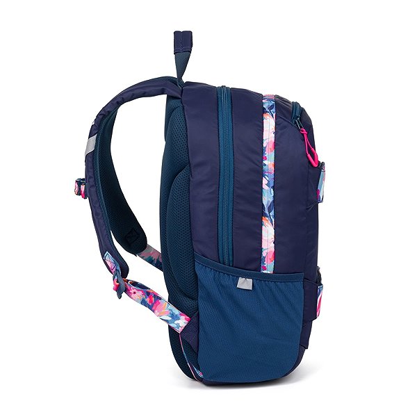 Rucksack OXYBAG Student Rucksack + etue Oxy Sport Flowers Blue ...