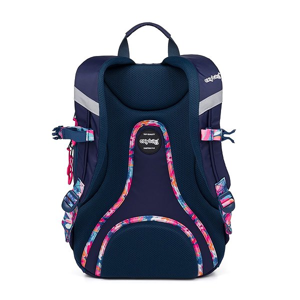 Rucksack OXYBAG Student Rucksack + etue Oxy Sport Flowers Blue ...