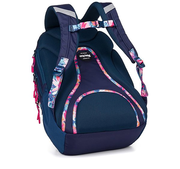 Rucksack OXYBAG Student Rucksack + etue Oxy Sport Flowers Blue ...